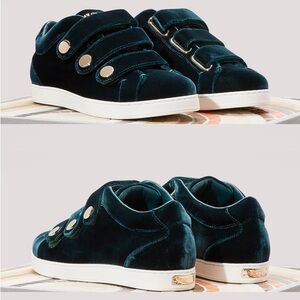 Jimmy Choo 3 Row Velcro Sneakers